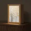 Bomen - Aquarel - Kunst - Natuur Light Box met kabel (Tafellamp) klein -z3d_website