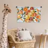 Schijfjes - Fruit - Oranje - Mozaïek Wandkleed katoen klein -wsfeer5_kind