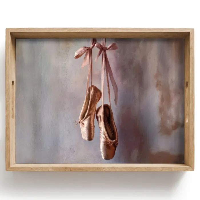Balletschoenen - Satijn - Aardetinten Dienblad Rechthoek middel -z3d_shopping