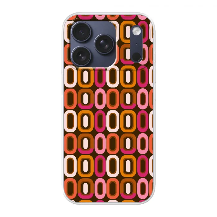 Modern - Retro - Kleurrijk Telefoonhoesje iPhone 17 Pro klein 878 -3d
