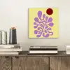 Koraal - Cirkel - Abstract - Geel aluminium wit klein -sfeer1