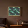 Groen - Bliksem - Storm Light Box met batterij (Wandlamp) middel 907 -sfeer4