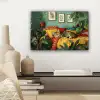 Kat - Planten - Groen canvas 2cm klein -sfeer6