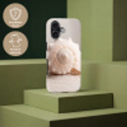 Schelp - Detail - Beige Toughcase MagSafe Apple iPhone 17 klein -USP_PrintM_DE