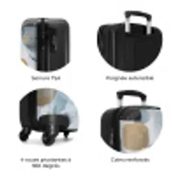 Abstract - Goud - Vormen NBS - Handbagage koffer - Volwassenen Unisex middel zzzzzzzbolletjes_FR