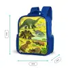 Dino's bij het water Kinderrugzak - Blauw middel -productfoto_formaten
