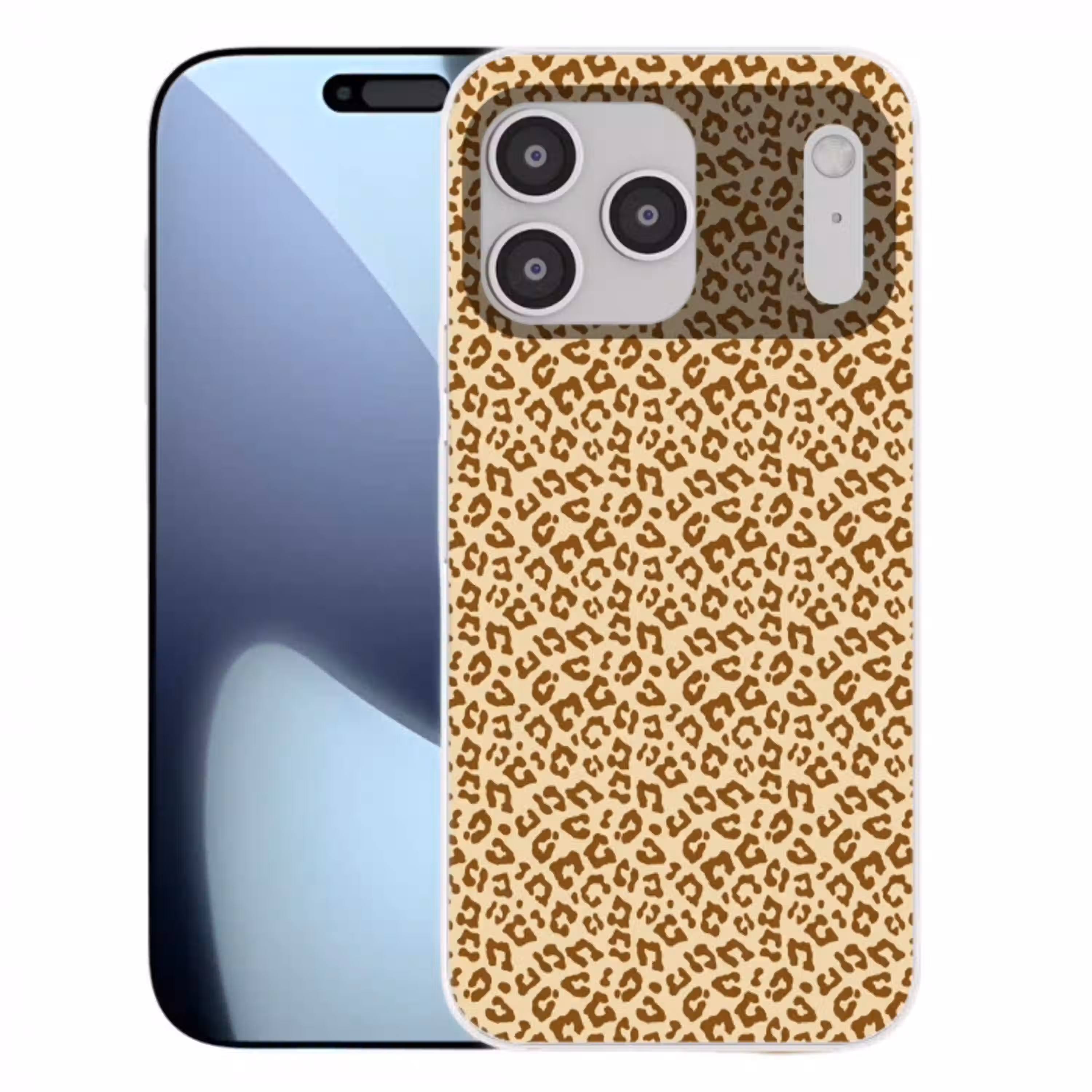 Luipaard - Bruin - Patroon Telefoonhoesje iPhone 17 Pro Max klein 879 -3d