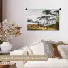 Italiaans landschap parasoldennen - Kunst - Hendrik Voogd - Schilderij - Zwart wit - Oude meesters Wandkleed katoen klein -sfeer1