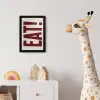 Red - Eten - Vintage - Decoratie fotolijst zwart zonder passe partout klein -usfeer4_kinderkamer