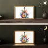 Gitaar - Graffiti - Muziek - Wit Light Box met kabel (Tafellamp) klein -sfeer3