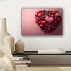 Fruit - Hartjes - Aardbeien - Frambozen - Bosbessen canvas 2cm klein -sfeer6