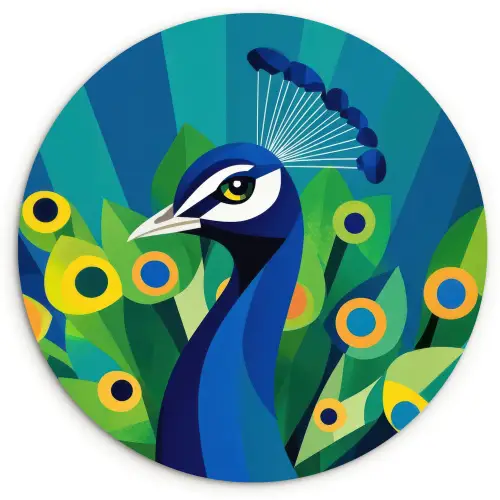 Pauw - Cirkels - Blauw Wandcirkel plexiglas klein -3d