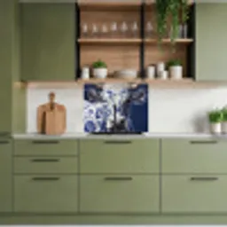 Koe - Delfts - Blauw - Artistiek keuken achterwand 2 middel -sfeer3