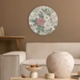 Romantisch - Design - Kleurrijk Akoestische PET Vilt - Rond klein -sfeer1