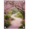 Kersenbloesem - Natuur - Sakura - Pad - Japanse tuin tuinposter los doek klein -3d