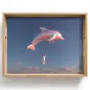 Dolfijn - Roze - Astronaut Dienblad Rechthoek middel -z3d_shopping