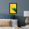 Cool - Geel - Groen fotolijst zwart zonder passe partout klein -sfeer3