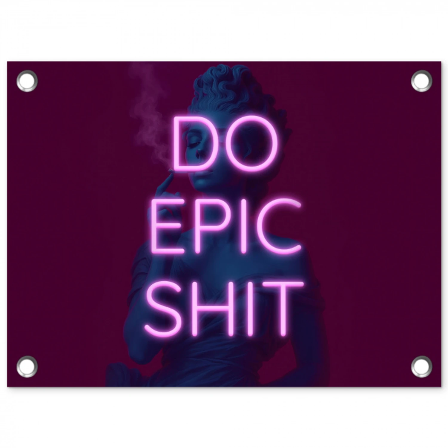 Buste - Neon - LED - Letters tuinposter los doek klein -3d