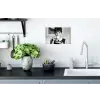 Portret - Thee - Vrouw Muursticker klein -keuken