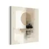 Cirkel - Compositie - Diepte - Beige aluminium wit klein -3d