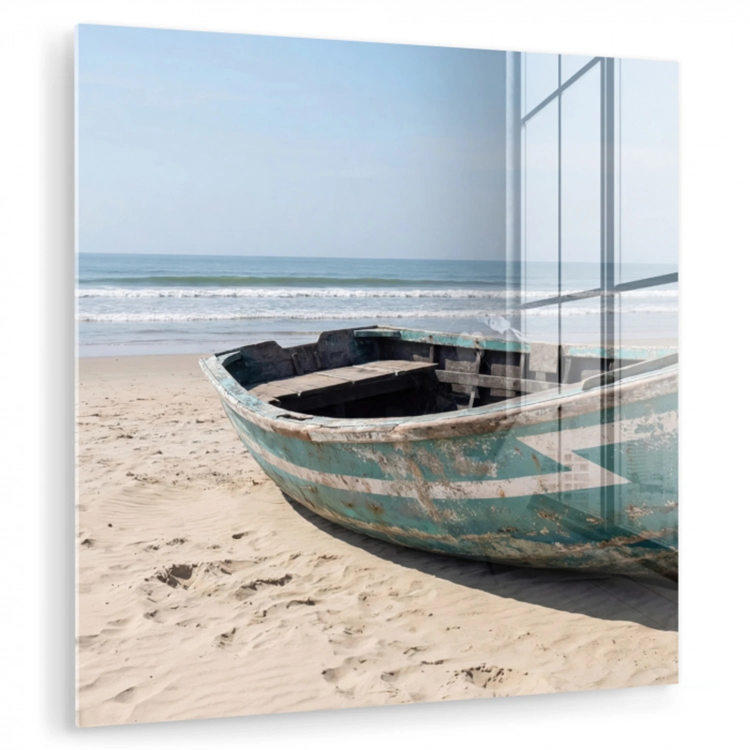 Boot - Zandstrand - Zee plexiglas 5mm klein -zzzproduct_nieuw