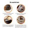 Paard - Zonsondergang - Bruin Inductie beschermer vinyl 3mm klein -zzzzzzz-td-werking