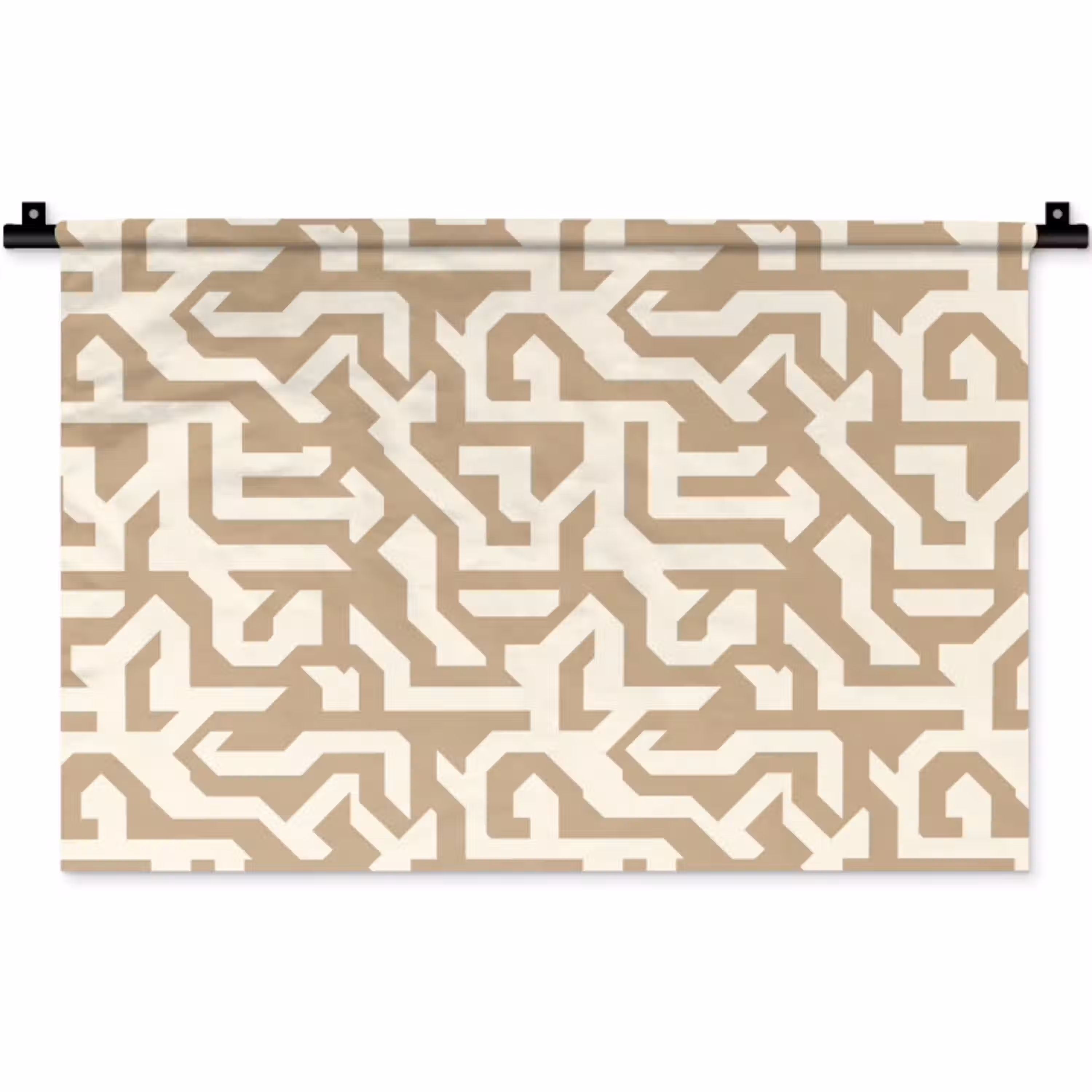 Modern - Abstract - Beige Wandkleed katoen klein 269 -zz3d