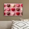 Macarons - Hartjes - Kleurrijk - Roze canvas 2cm klein -sfeer3