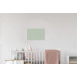 Ruitpatroon - Golvend - Groen Muursticker klein 286 -kinderkamer