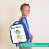 Dinos - Dieren - Groen - Oranje Kinderrugzak - Blauw middel -sfeer3_NL