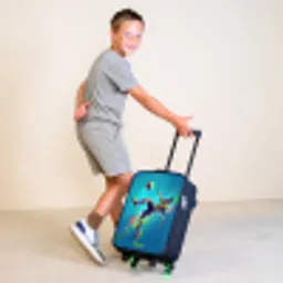 Neon - Voetbal - Schop - Kleurrijk Kinderkoffer - Zwart klein -sfeer3