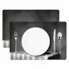 Bengaal - Kat - Tafelkleed - Zwart - Wit - Dier Placemat vinyl groot -zzsfeer2_Kitchenyeah-website