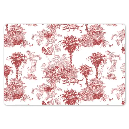 Jungle - Natuur - Rood Placemat vinyl groot 368 -zzsfeer1_Kitchenyeah-website