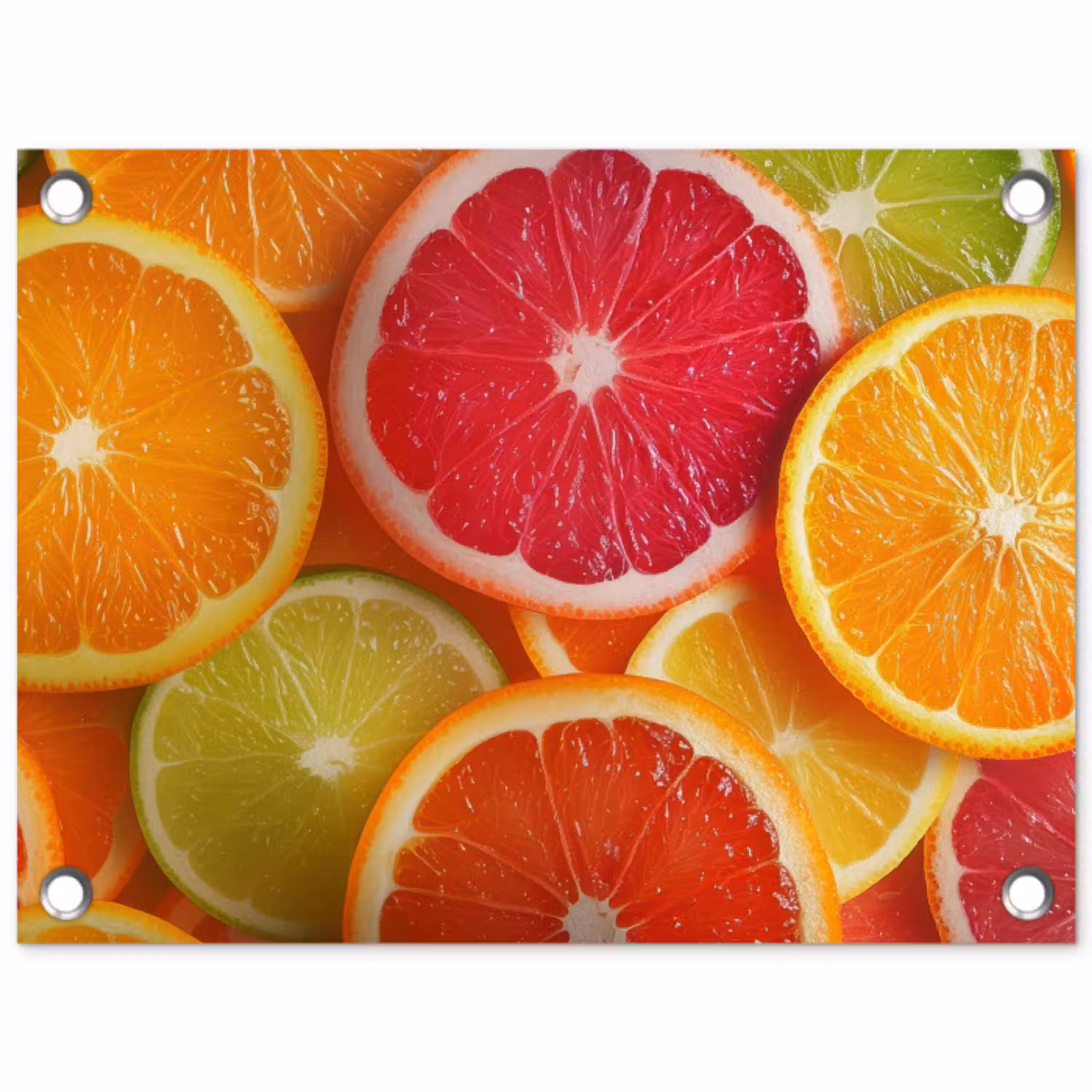 Fruit - Kleurrijk - Close up tuinposter los doek klein -3d