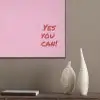 Yes you can do it - Rood - Roze PET vilt klein -sfeer6_closeup