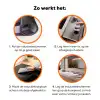 Golven - Heuvels - Abstract - Paars Inductie beschermer vinyl 3mm klein -zzzzzzz-td-werking