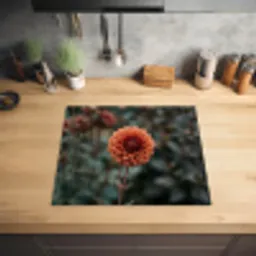 Dahlia - Bloem - Natuur - Sfeervol Inductie beschermer vinyl 3mm middel -sfeer5