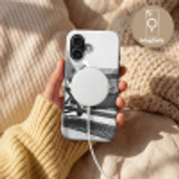Glamour - Modern - Zwart - Wit Toughcase MagSafe Apple iPhone 17 klein -USP_MagsafeV