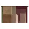 Vlakken - Abstract - Bordeaux - Lijnen Wandkleed katoen middel -zz3d