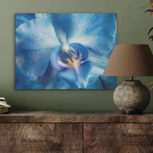 Blauw - Orchidee - Elegeant PET vilt klein -sfeer2
