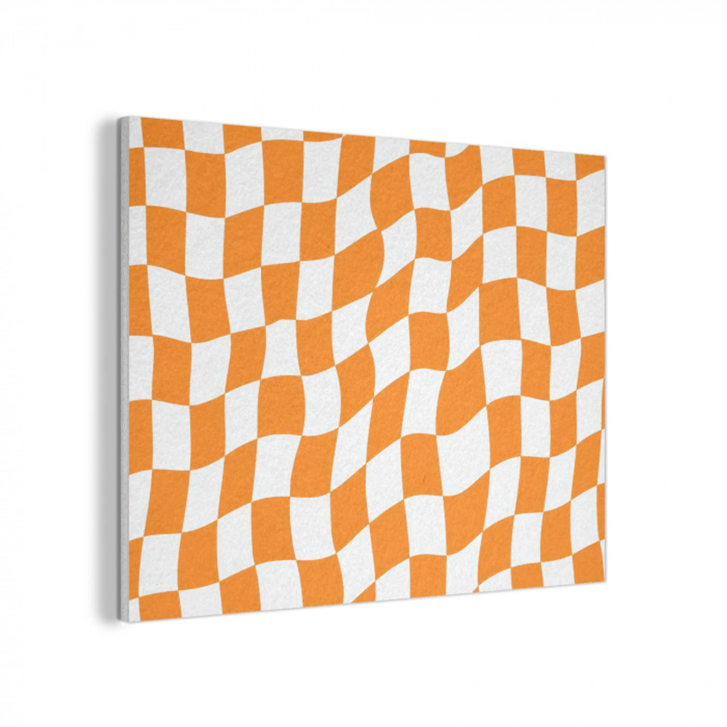Golvend - Patroon - Oranje PET vilt klein 837 -3d