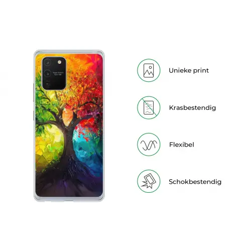 Boom - Kleurrijk - Modern - Abstract Telefoonhoesje Samsung Galaxy S10 Lite klein -specsS10Lite
