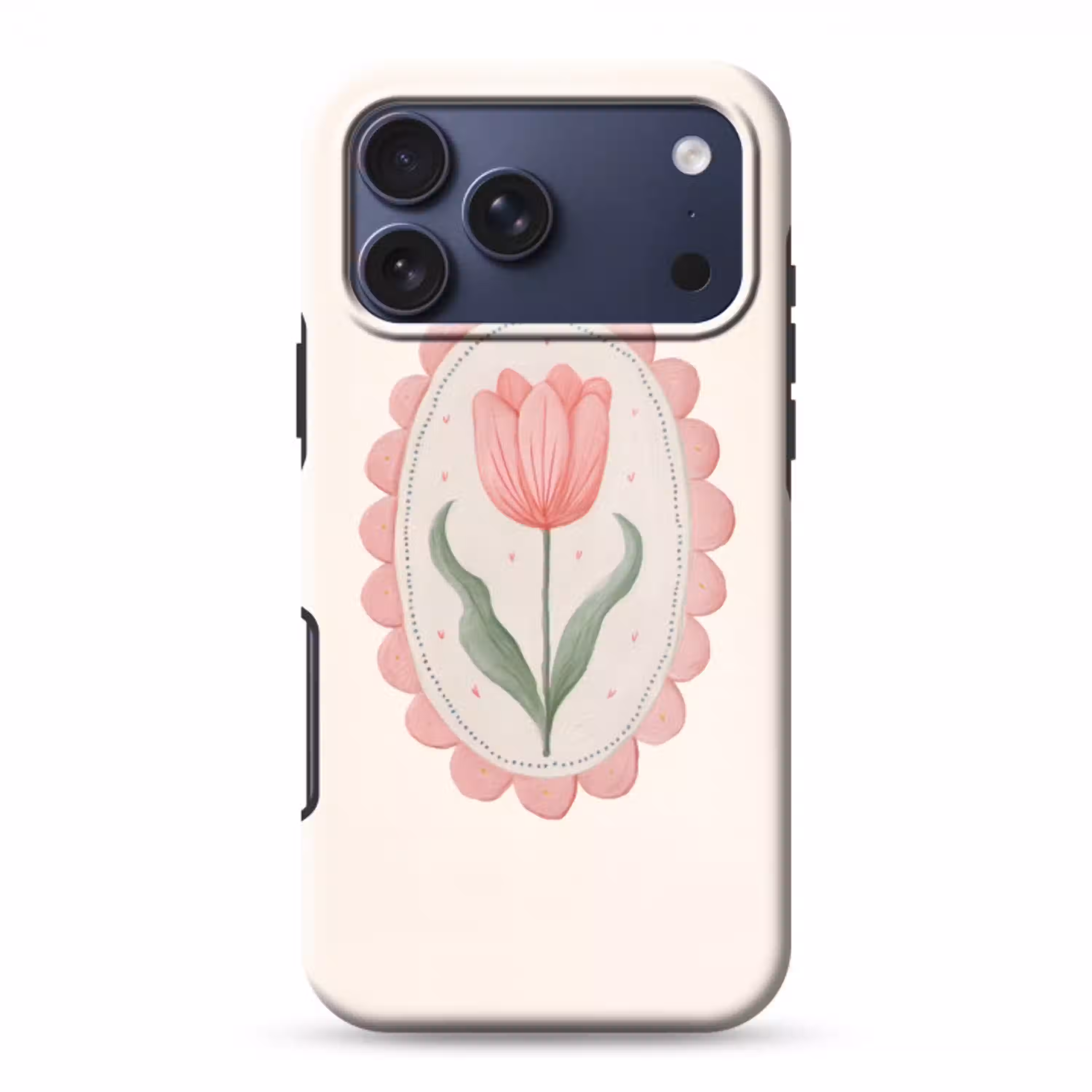 Tulp - Lijst - Ovaal - Illustratie Toughcase MagSafe Apple iPhone 17 Pro Max klein -3d