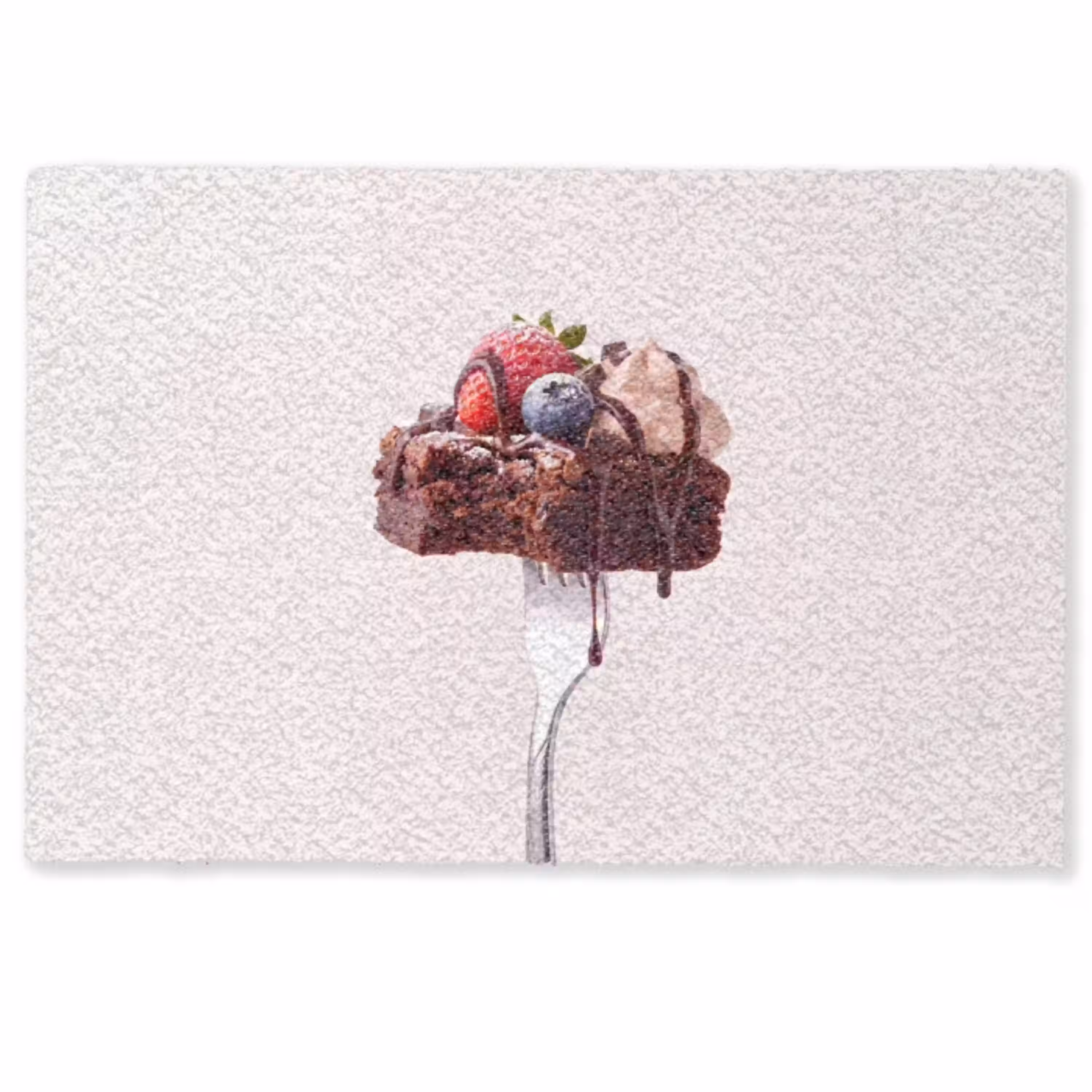 Vork - brownie - aardbei Deurmat klein -zkaufland3d