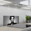 Vrouw - Lolly - Zwart keuken achterwand spatscherm klein -3d_schuin