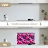 Frambozen - Waterdruppels - Vruchten keuken achterwand spatscherm klein 900 -voor_na_NL