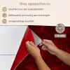 Bloemen - Donkerrood - Patroon keuken achterwand spatscherm klein 900 -spatscherm_NL