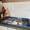 Kerstwonder - Winteravond - Kleurrijk Inductie beschermer vinyl 3mm klein -sfeer3