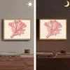 Koraal - Stipjes - Roze Light Box met batterij (Wandlamp) middel -sfeer3