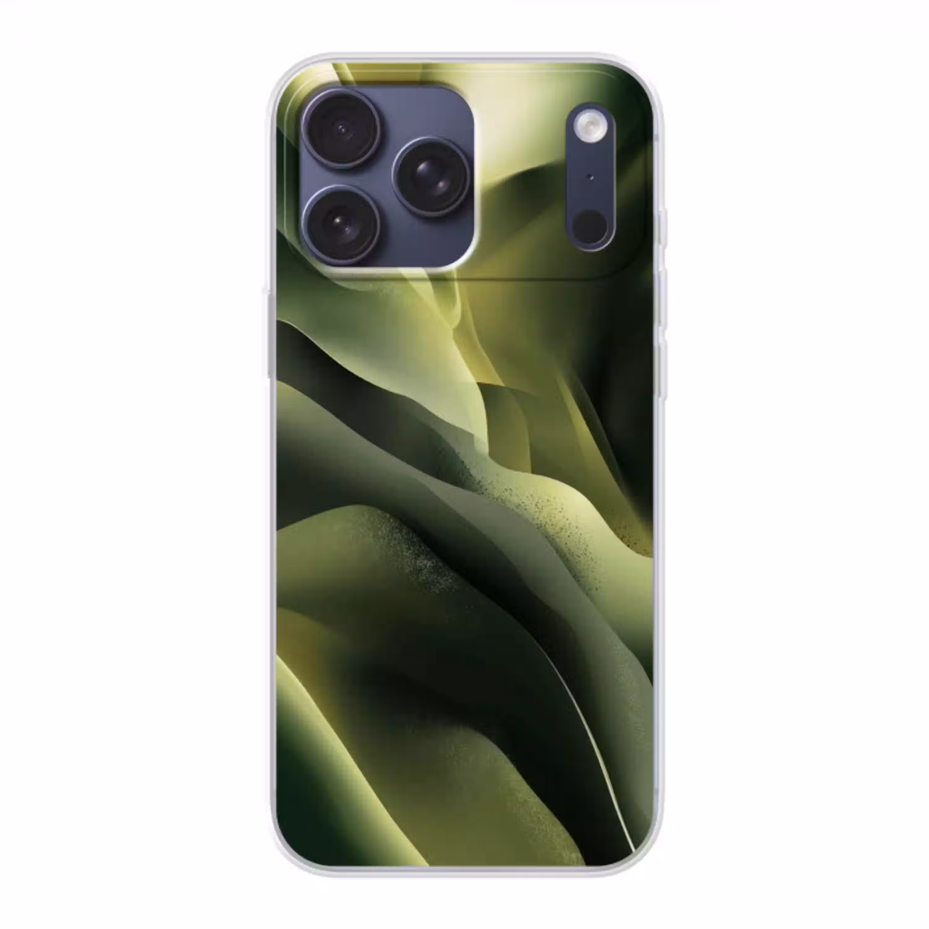 Gaming - Golven - Abstract - Heuvels - Groen Telefoonhoesje iPhone 17 Pro Max klein -3d